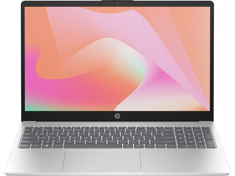 HP 15-FD0532NIA Laptop, Intel Core i3-1315U 4GB DDR4 256GB SSD Backlit KB 15.6" FHD Display | Silver