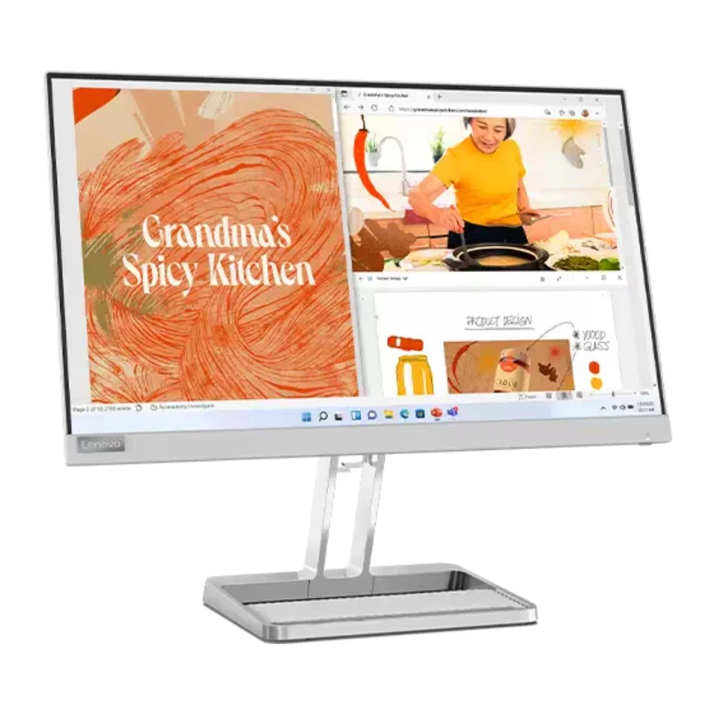 Lenovo L22i-40 21.5" LED IPS FHD 75Hz Monitor, Built-in 2×3 W Speakers
