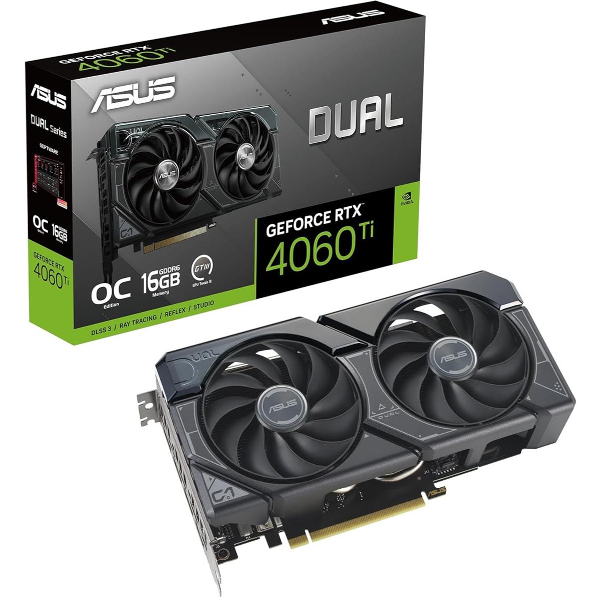 ASUS Dual GeForce RTX 4060 Ti OC Edition 16GB GDDR6 – Graphics Card