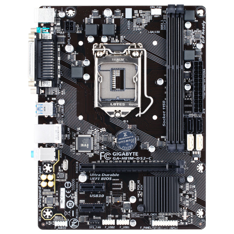 4th GEN MOTHERBOARD GIGABYTE H81M-DS2V MICRO ATX