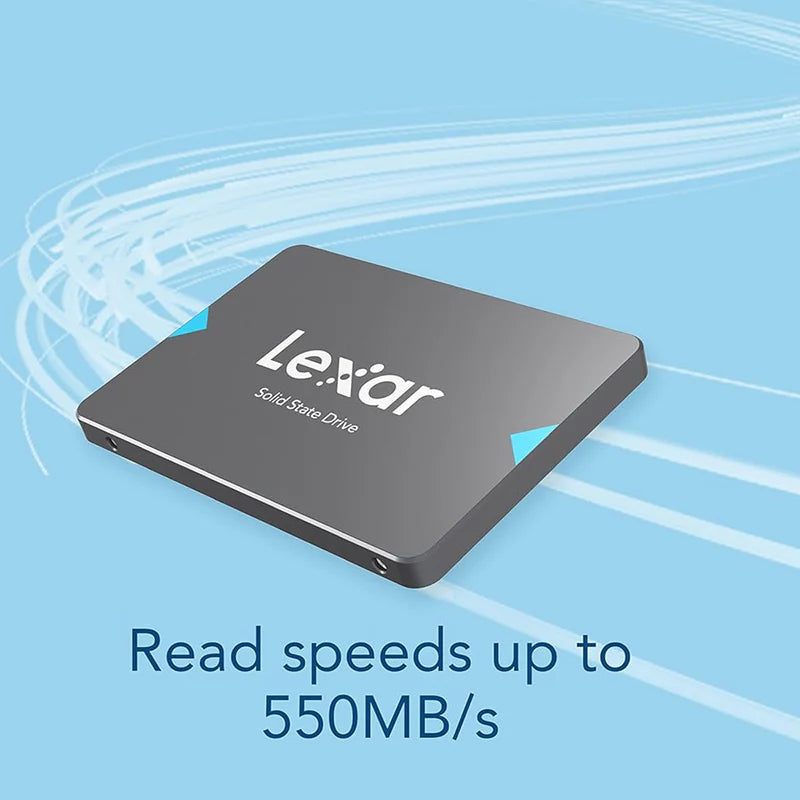 Lexar NQ100 2.5 Inch SATA III SSD, 512GB, Up To 550MB/s Read